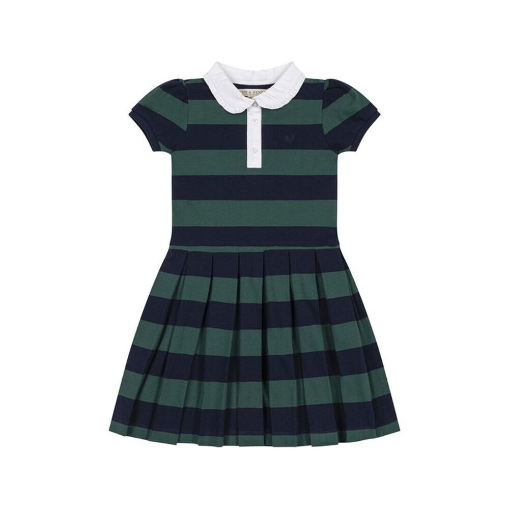 Hope & Henry Girls Organic Pique Polo Dress